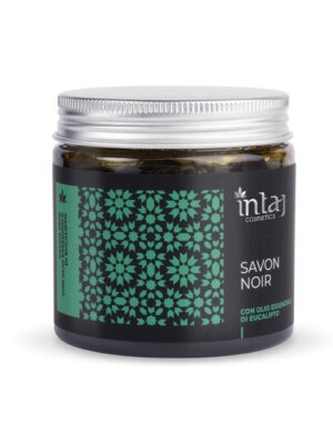 INTAJ COSMETICS – Savon Noir con olio essenziale di eucalipto